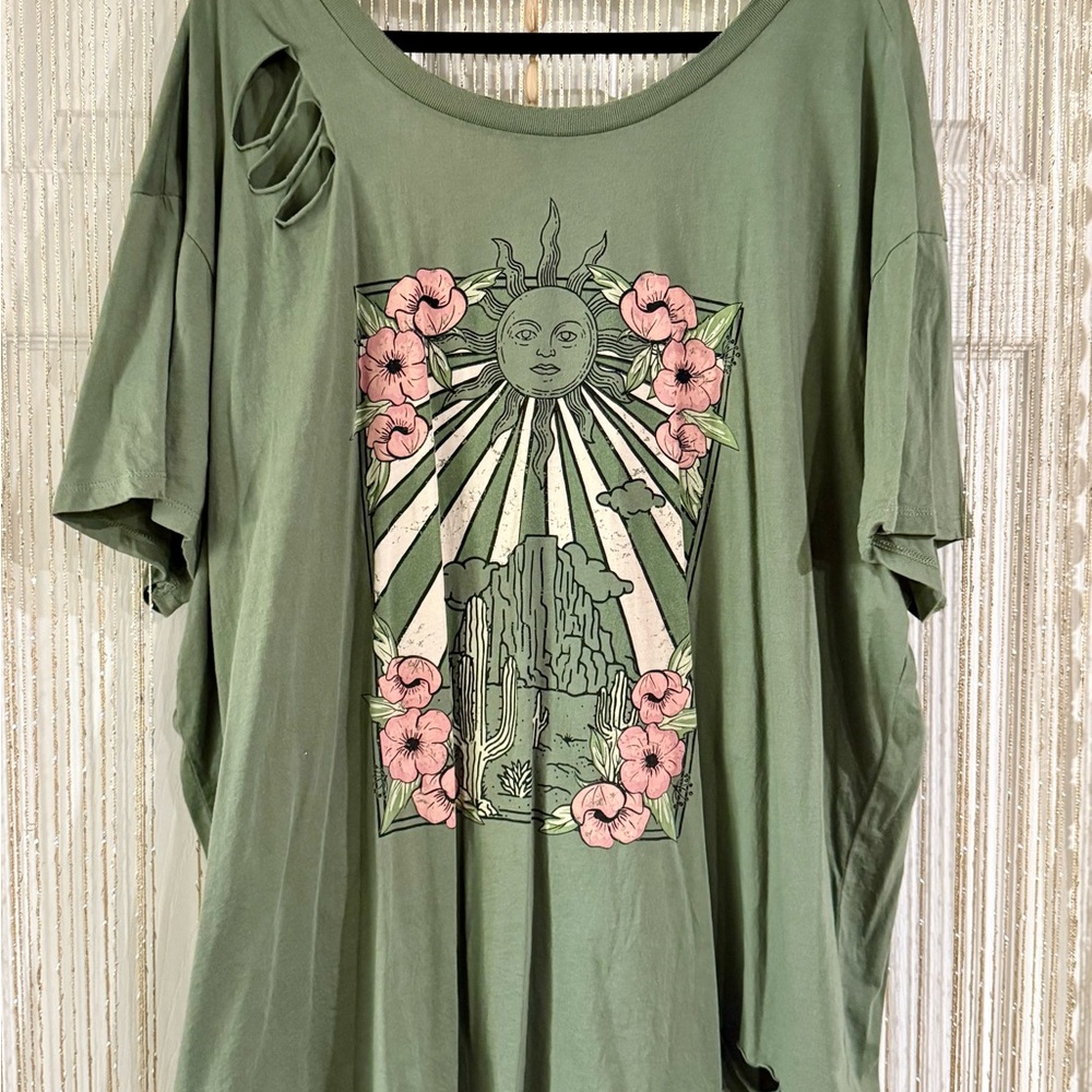 Torrid Olive Sun Graphic Tee